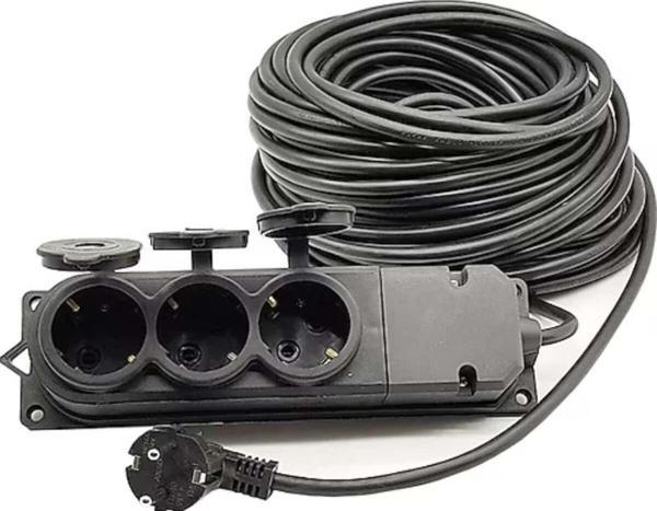 01558 20 Metre Grup Prizli Uzatma 3X2,5 Kablo - Image 1