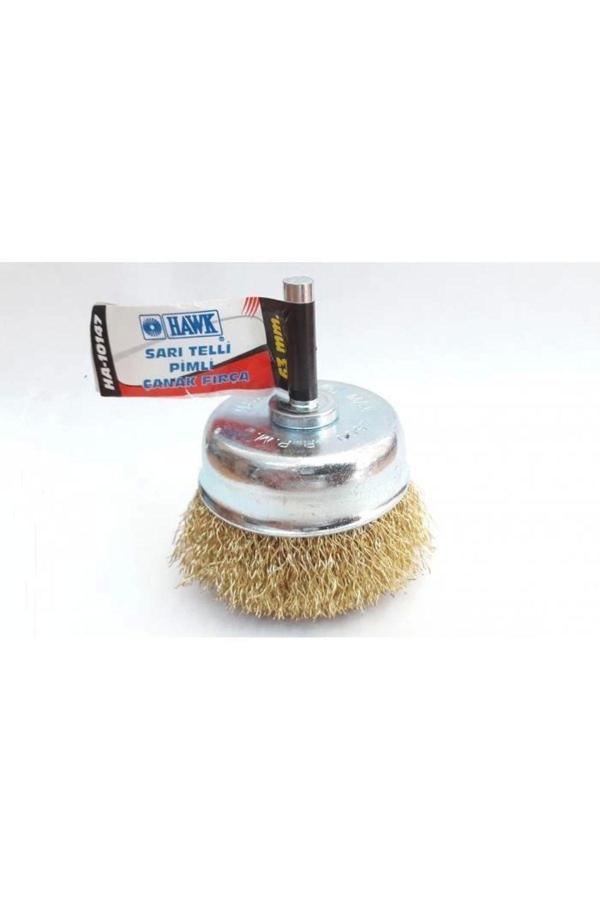 Ha10147 Pimli Sarı Tel Çanak Fırça 65 Mm - Image 1