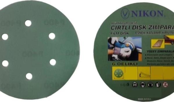 52073 Kırılmaz Yeşil Cırt Zımpara 150x800 Kum 6 Delikli - Değişenua - Image 1