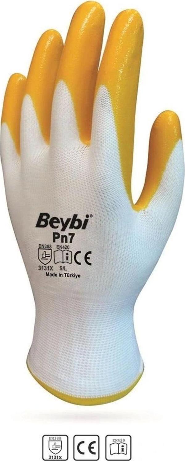 Pn7 No:10 Sarı Nitril Eldiven - Image 1