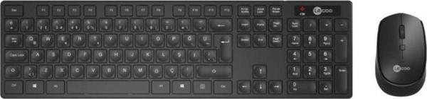 LECOO Q Kablosuz Siyah Klavye/Mouse Set KM2001 - Image 1