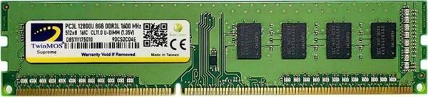 8 GB DDR3 1600MHZ TWINMOS 1.5 DT MDD38GB1600D - Image 1