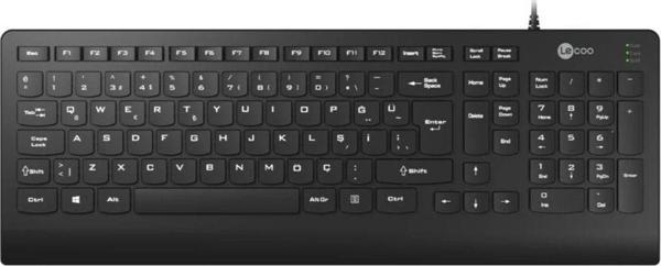 LECOO KB103 SİYAH KABLOLU Q KLAVYE - Image 1