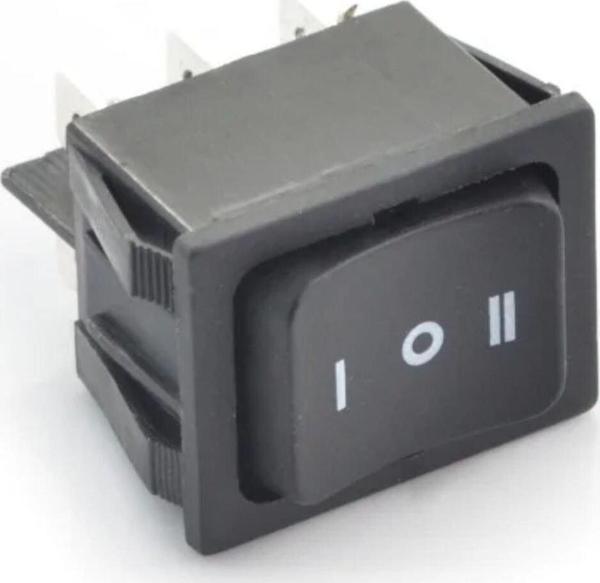 Fapatech Anlık Basmalı Anahtar RS-201 250V/15A 125V / 20A 6 Kontak -Momentary switch RS-201 230V/15A  - Image 1