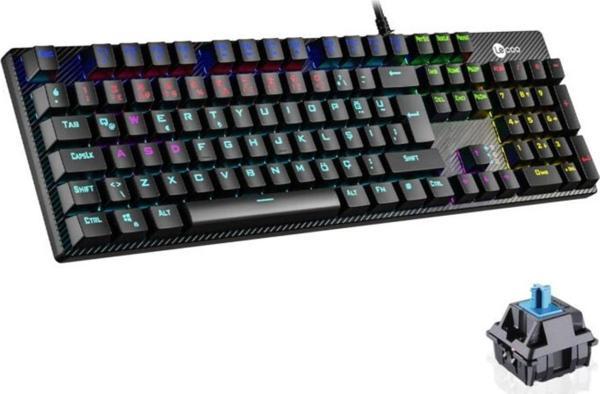 LECOO KG1101 Q TRK Usb+Makro Tuşlu Mekanik+Blue Switch RGB Aydınlatmalı Gaming Klavye - Image 1