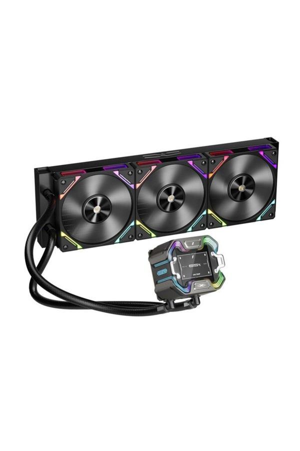 X STARSHIP 360MM SİYAH ARGB IPS 2.4" DİJİTAL EKRANLI AM5,AM4 / LGA 1851,LGA1700 PRE - Image 1