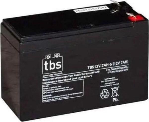 12V 7Ah Bakımsız Kuru Akü (LEMKL) - Image 1