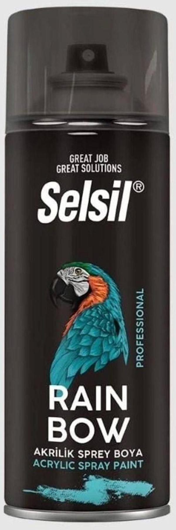 Selsil Rainbow Akrilik Sprey Boya 1016 Limon Sarı - Image 1