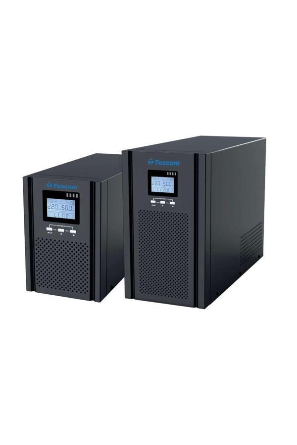 ONTECH - Teos+ 1kva 1f/1f (2x7ah) 4/8dk Lcd Onlıne Ups - Image 1