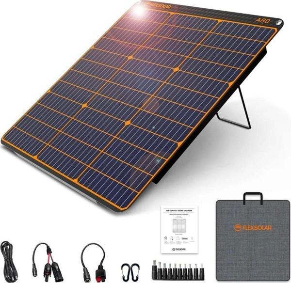 FLEXSOLAR A60 TAŞINABİLİR GÜNEŞ PANELİ 60W - Image 1