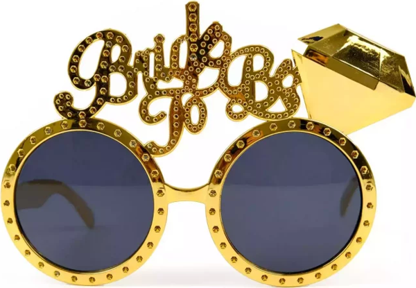 Altın Renk Bride To Be Yazılı Gelin Gözlüğü - Image 1