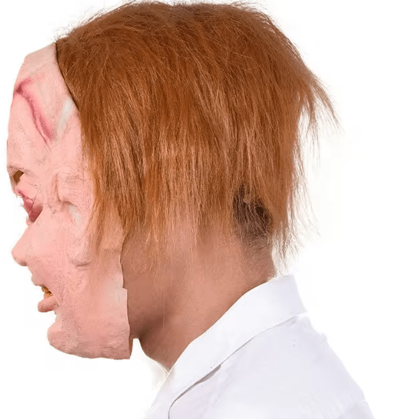 Chucky Saçlı Lateks Maske - Image 1
