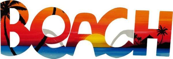 Beach Yazılı Parti Gözlüğü - Image 1