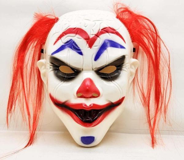 Kızıl Saçlı Joker Palyaço Maskesi - Image 1