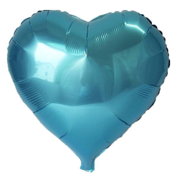 Açık Mavi Kalp Folyo Balon 45 Cm. - Image 1