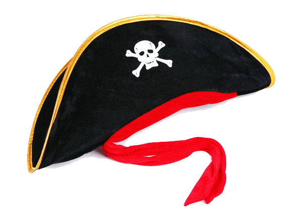 Yetişkin Boy Kadife Jack Sparrow Denizci Kaptan Jack Korsan Şapkası 50X20 CM - Image 1