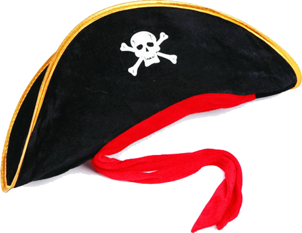 Yetişkin Boy Kadife Jack Sparrow Denizci Kaptan Jack Korsan Şapkası 50X20 CM - Image 1