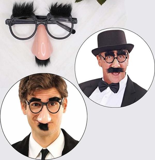 Eğlenceli Kılık Değiştirme Kaş Bıyık Mizah Gözlüğü 9x13 cm - Image 1