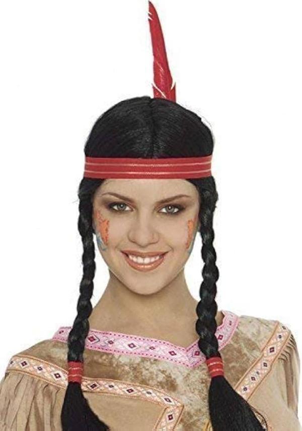 Tüylü Örgülü Kızılderili Parti Peruğu - Image 1