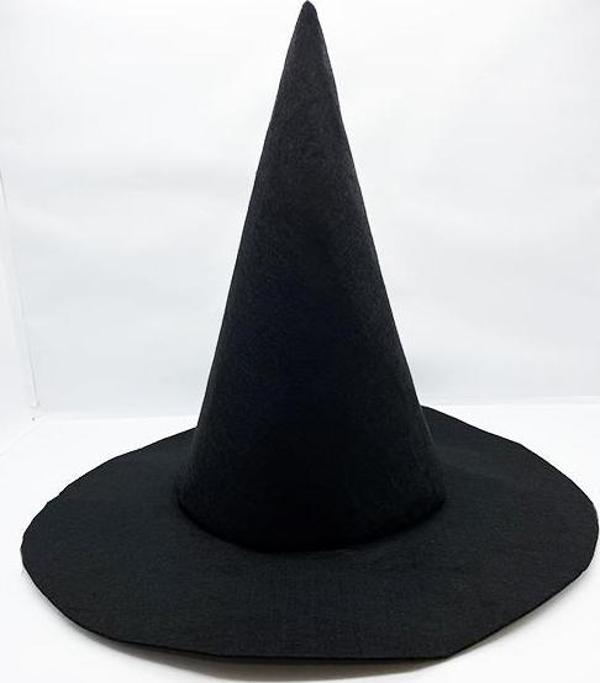 Siyah Renk Keçe Cadı Şapkası - Image 1