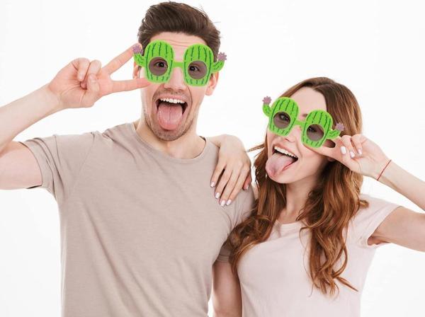 Kaktüs Temalı Hawaii Yaz Partisi Gözlüğü - Image 1