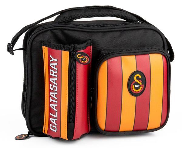 Galatasaray Üç Bölmeli (Matara Cepli) Erkek Çocuk Suni Deri Beslenme Çantası - 25558 - Image 1
