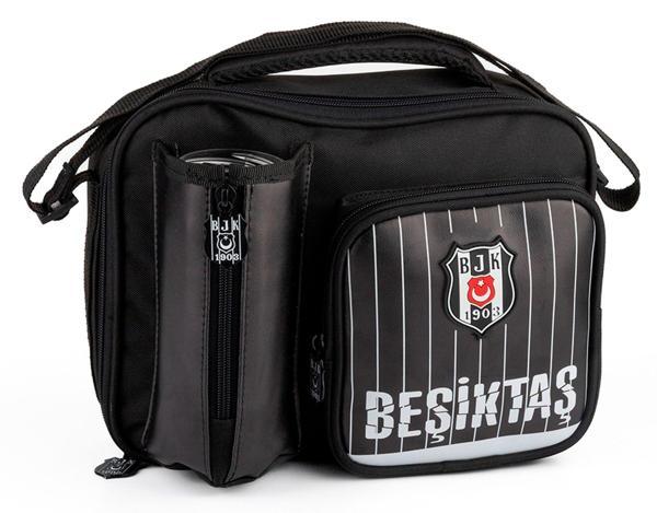 Beşiktaş Siyah İnce Çocuk Desenli Suni Deri Baslenme Çantası - ME25354 - Image 1