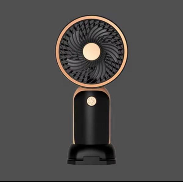 Rosepremium Avuç İçi Taşınabilir Şarjlı Mini Vantilatör El Fanı Siyah Dd8024B - Image 1