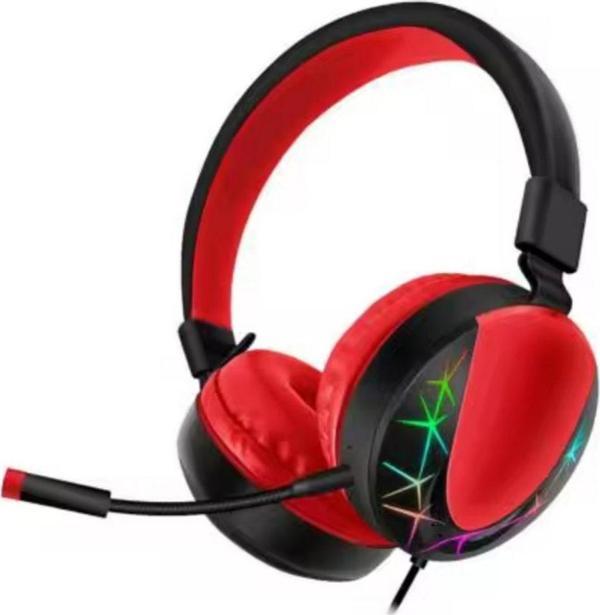 Rosepremium Akz 021 Kablolu Mikrofonlu Işıklı Oyuncu Kulaklığı Rgb Kırmızı - Image 1