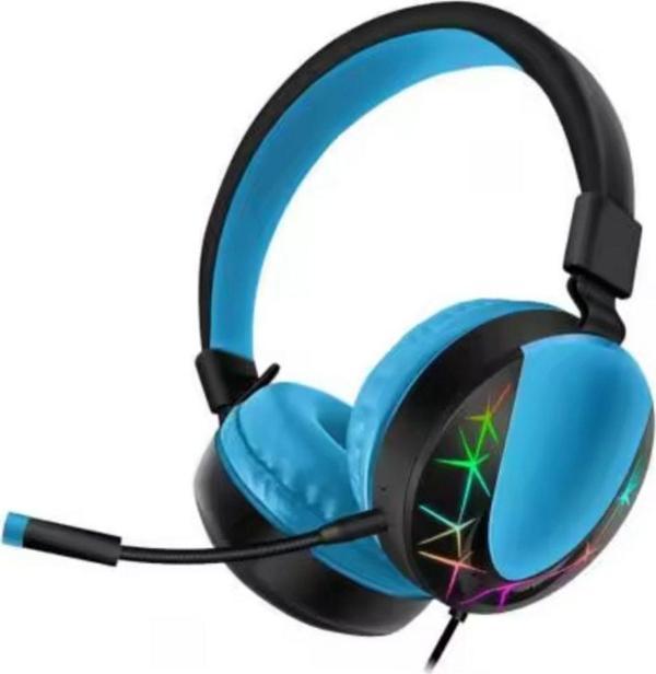 Rosepremium Akz 021 Kablolu Mikrofonlu Işıklı Oyuncu Kulaklığı Rgb Mavi - Image 1