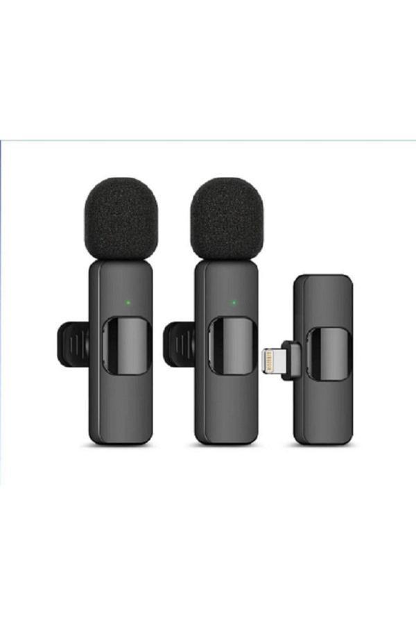 Rosepremium K9  Lightning Kablosuz Tak Çalıştır Yaka Mikrofonu - Image 1