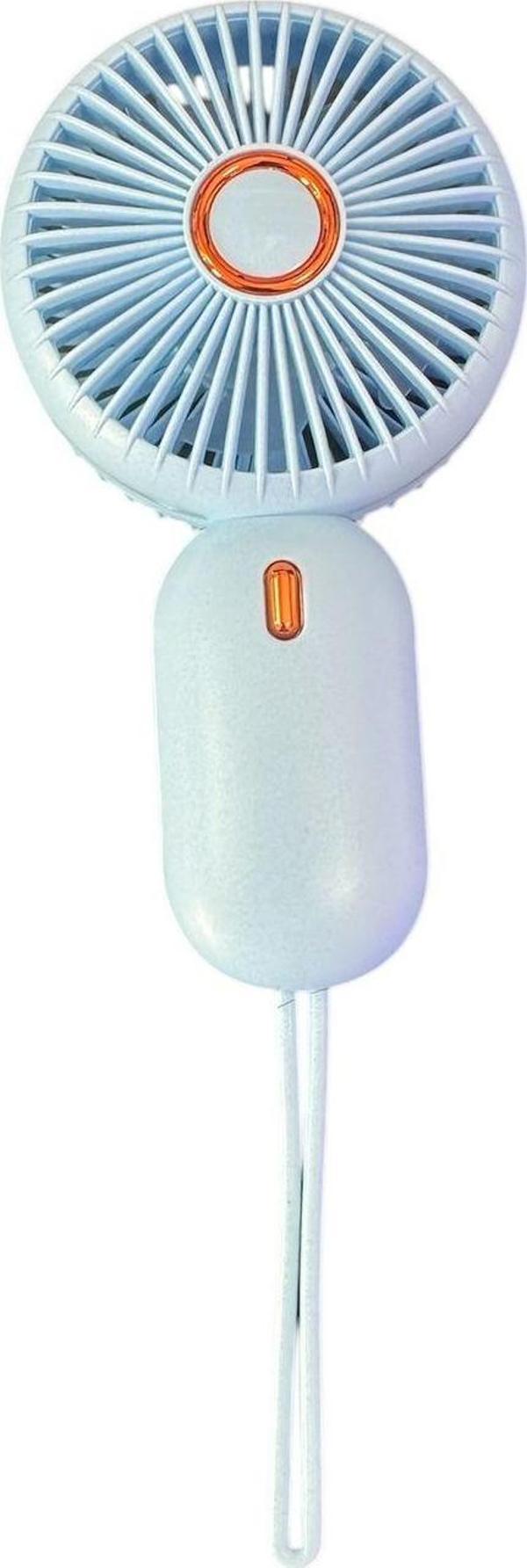 Rosepremium Avuç İçi Taşınabilir Şarjlı Mini Vantilatör El Fanı Mavi Ym88196 - Image 1