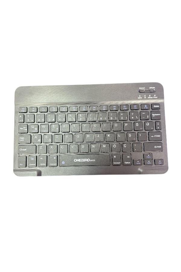 Rosepremium Zr455 Kablosuz Ultra Slim Şarjlı Mini Bluetooth Q Klavye Siyah - Image 1