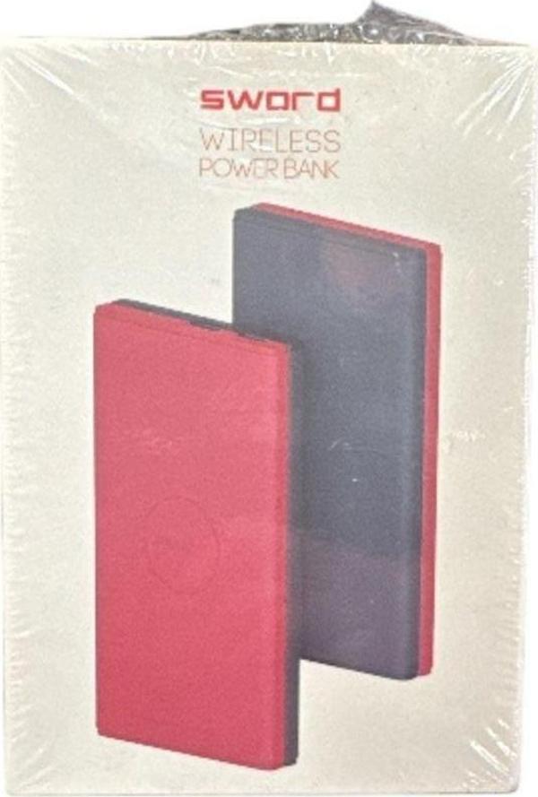 Sword Sw08 Wireless Kablosuz Powerbank 5W 8000 Mah Kırmızı - Image 1