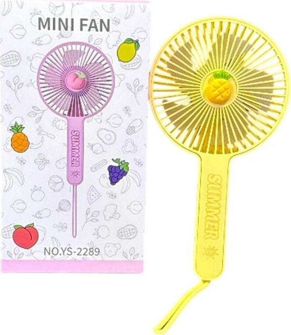 Rosepremium Avuç İçi Taşınabilir Şarjlı Vantilatör Mini El Fanı Ys-2289 Sarı - Image 1
