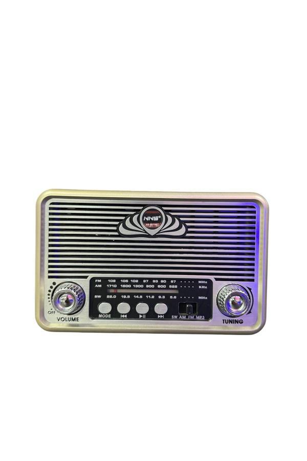 Nns Ns-6675 Usb / Tf Kart / Fm Retro Fenerli Taşınabilir Bluetooth Hoparlör - Image 1