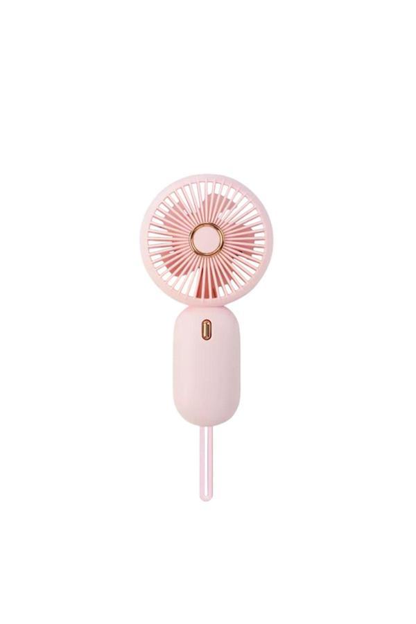 Rosepremium Avuç İçi Taşınabilir Şarjlı Mini Vantilatör El Fanı Pembe Ym88196 - Image 1