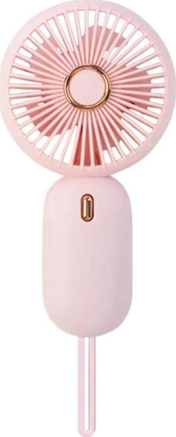 Rosepremium Avuç İçi Taşınabilir Şarjlı Mini Vantilatör El Fanı Pembe Ym88196 - Image 1