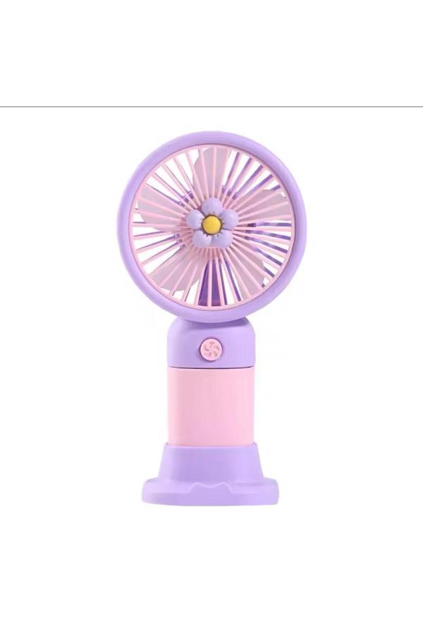 Rosepremium Avuç İçi Taşınabilir Şarjlı Mini Vantilatör El Fanı Mor-Pembe Vnt-05 - Image 1