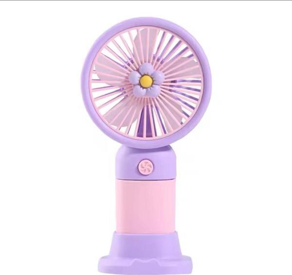Rosepremium Avuç İçi Taşınabilir Şarjlı Mini Vantilatör El Fanı Mor-Pembe Vnt-05 - Image 1