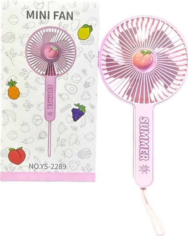 Rosepremium Avuç İçi Taşınabilir Şarjlı Vantilatör Mini El Fanı Ys-2289 Pembe - Image 1