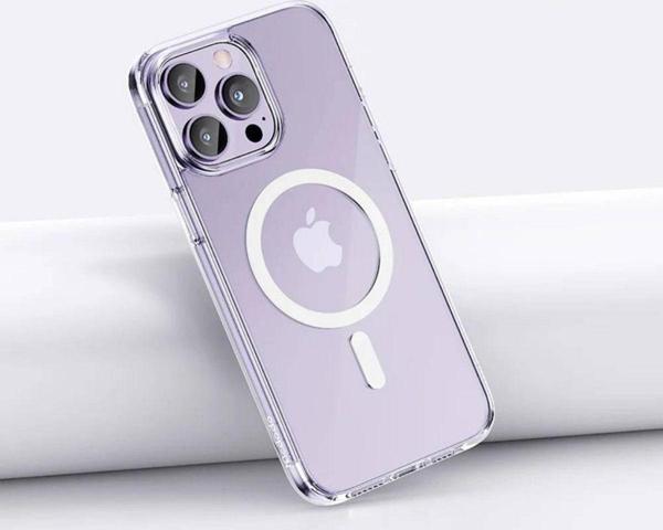 Rosepremium İphone 16 Pro İçin Kılıf Kamera Korumalı Magsafe Wireless Şarj Özellikli Şeffaf Kılıf - Image 1