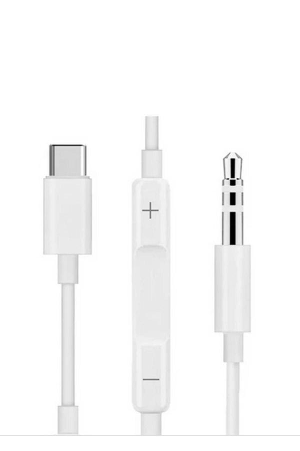 Blue Spectrum Usb Type-C 3.5Mm Aux Ses Kablosu Beyaz - Image 1