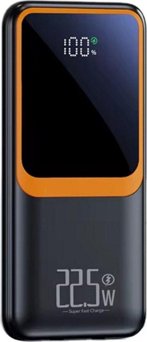 Rosepremium H32 Dijital Göstergeli Dahili Çoklu Kablolu 10000 Mah Powerbank Siyah - Image 1