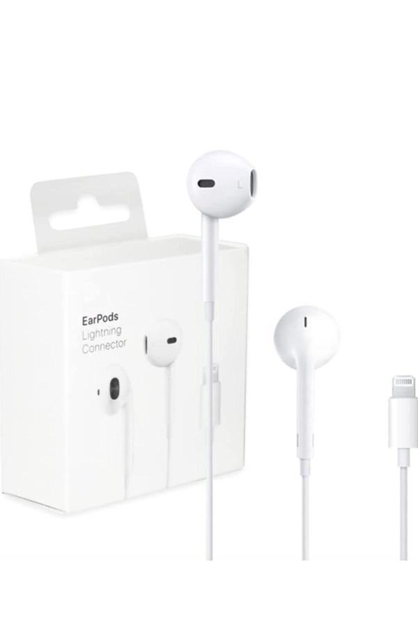 Blue Spectrum İphone Uyumlu Kablolu Tak Çalıştır Lightning Kulaklık Beyaz - Image 1