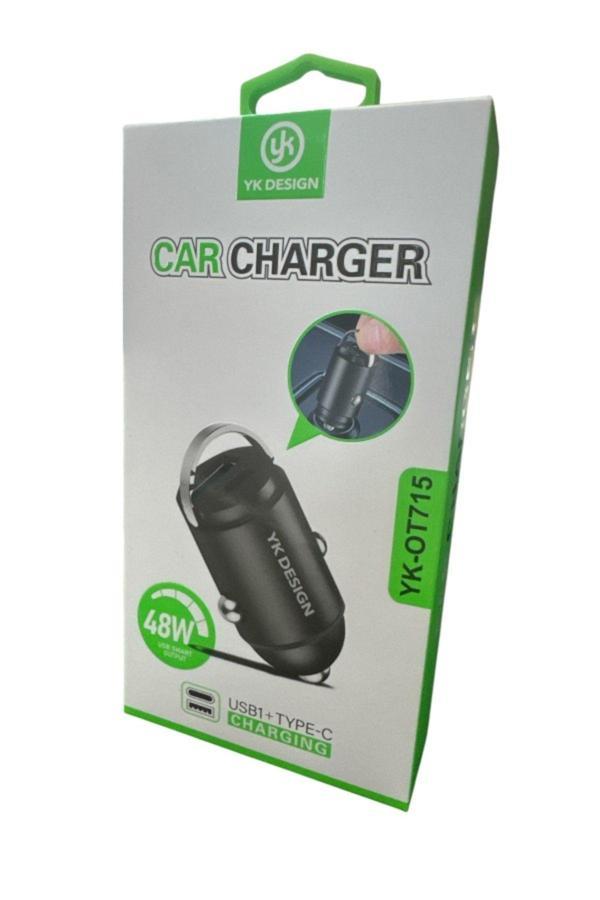 Yk Design Yk-Ot715 Pd 48W Araç Gerçek Hızlı Şarj Başlığı - Image 1