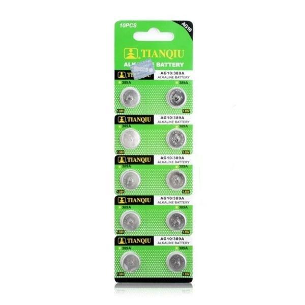 TıanQıu Ag10 Lr1130/389 Alkalin 10'lu Düğme Pil - Image 1