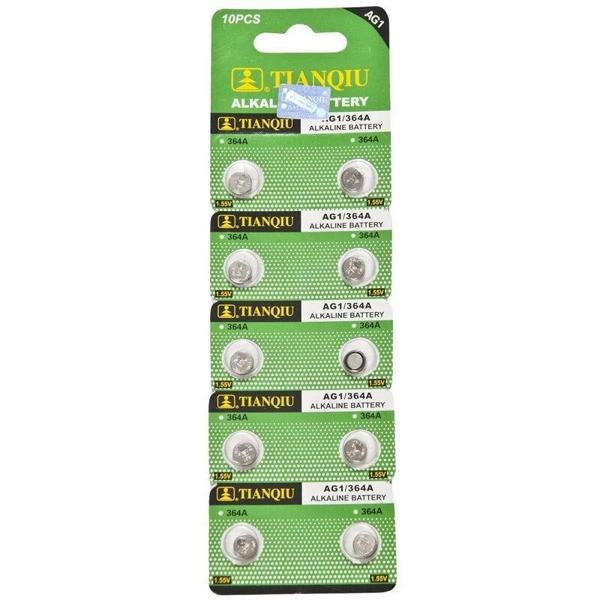 TıanQıu Ag1 Lr621/364 Alkalin 10'lu Düğme Pil - Image 1