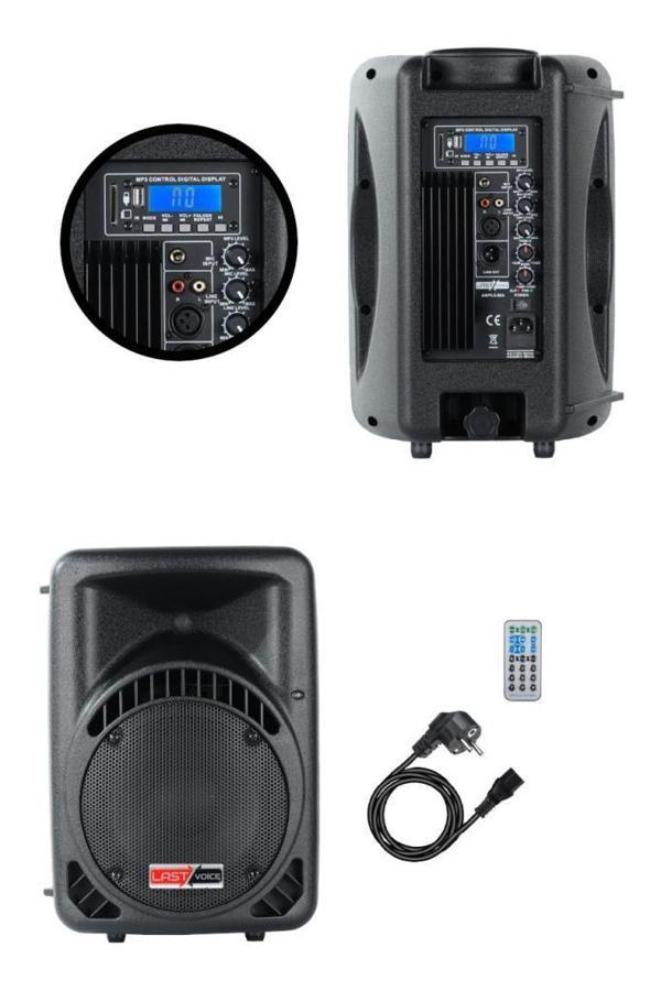 Lastvoice Ample-08A Aktif Kabin Hoparlör 8 İnç 450 Watt Bluetooth Usb - Image 1