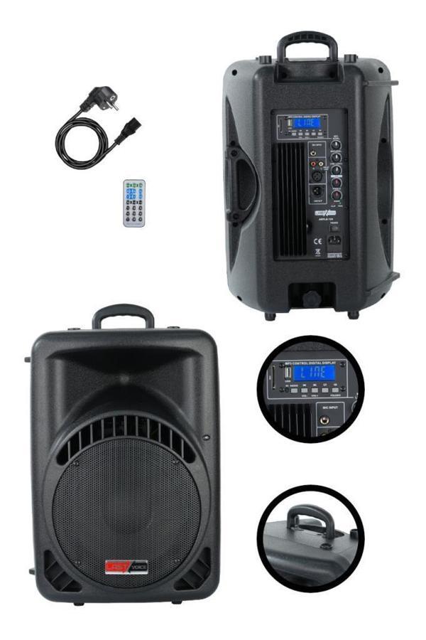 Lastvoice Ample-10A Aktif Kabin Hoparlör 10 İnç 600 Watt Bluetooth Usb - Image 1
